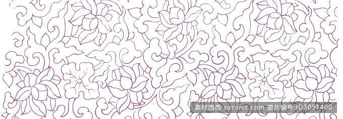 中国传统吉祥纹底牡丹纹