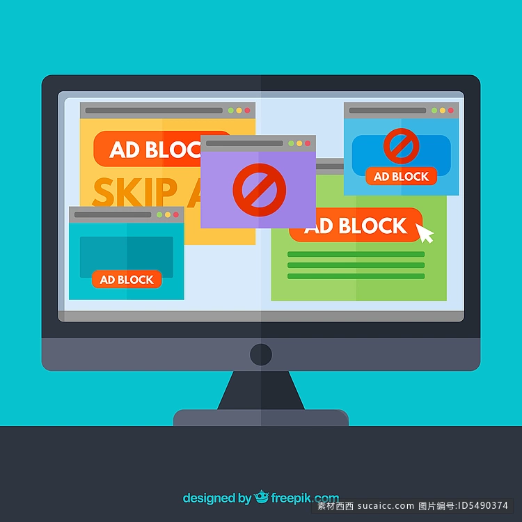 平面设计的广告块弹出概念