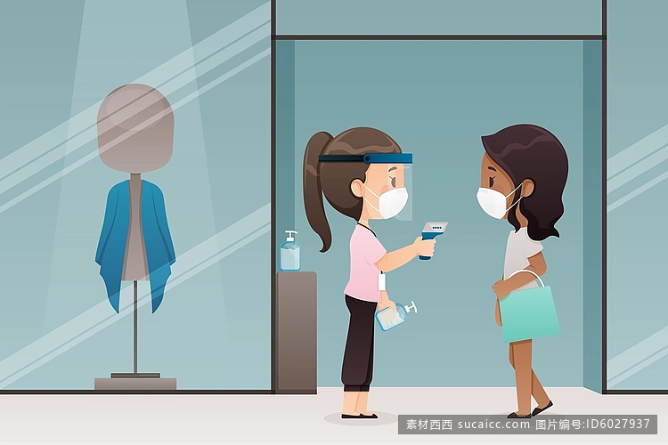 商店门口的新常态