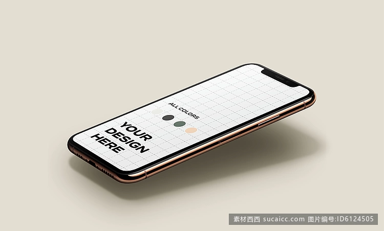 新的智能手机模型浮动